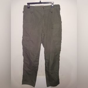 5.11 Tactical Olive Drab Green Cargo Pants 34WX36L - 8 Pockets